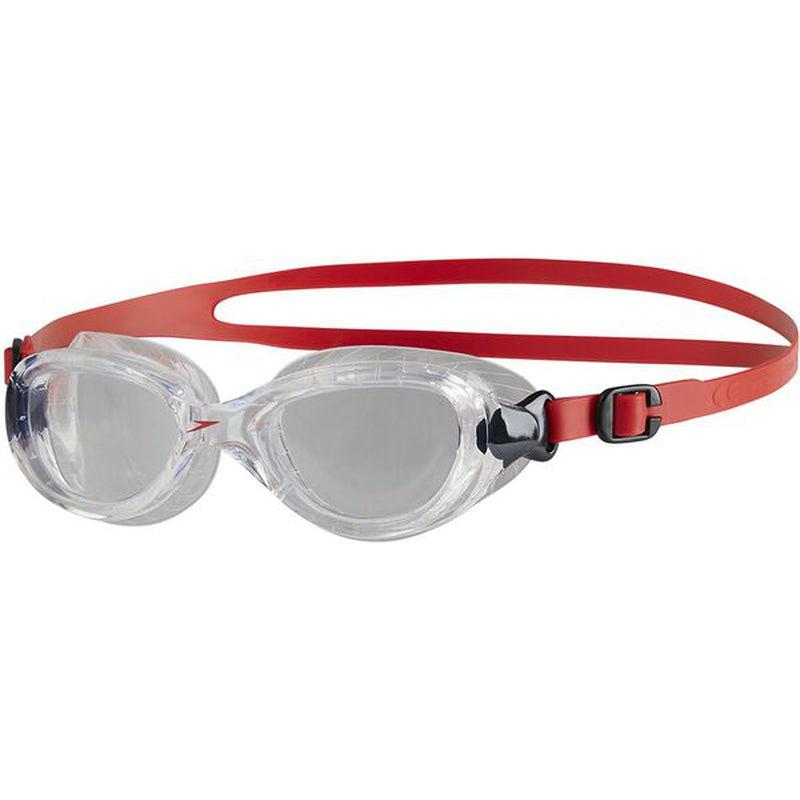 Speedo Junior Futura Classic Goggles-Swim Goggles & Masks-Speedo-ONE SIZE-Lava Red+Clear-Ashlee Grace Activewear & Swimwear Online