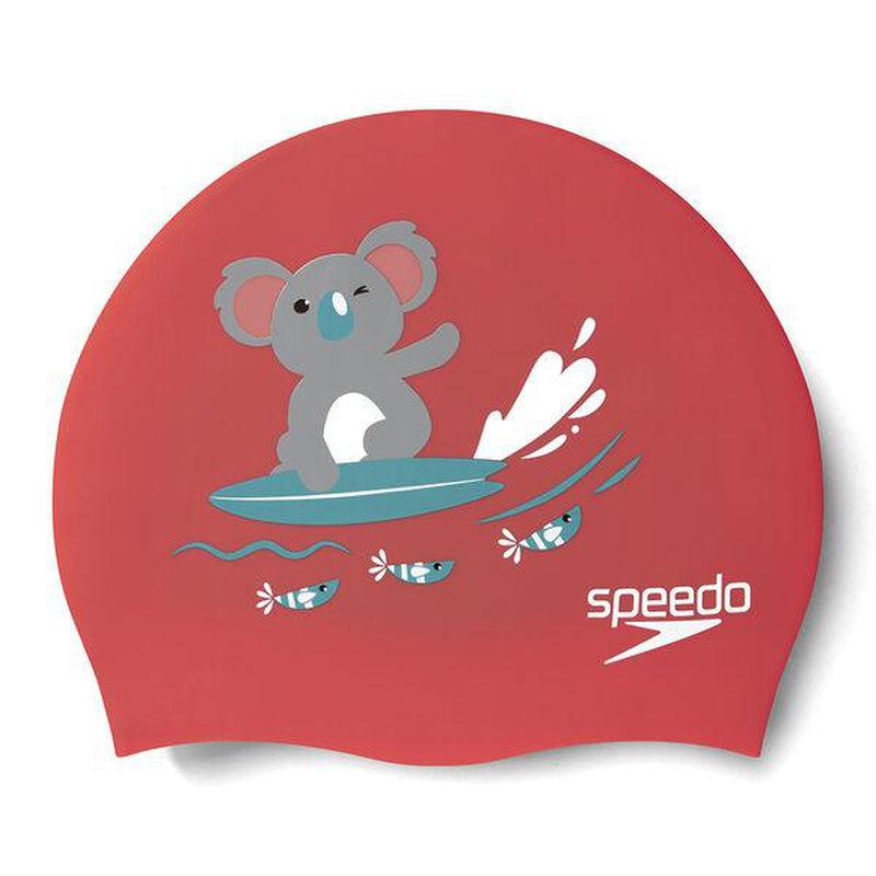 Speedo Junior Printed Silicone Cap | Koala Pesca-Swim Caps-Speedo-ONE SIZE-Koala Pesca-Ashlee Grace Activewear & Swimwear Online
