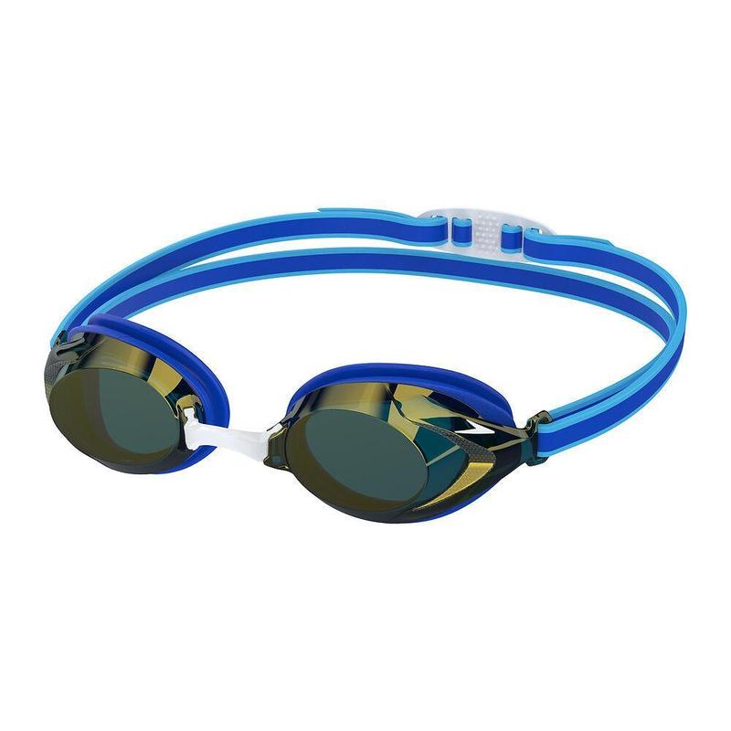 Speedo Junior Vanquisher 3.0 Mirror Goggle-Swim Goggles & Masks-Speedo-ONE SIZE-Cobalt Pop/Cobalt/Gold Mirror-Ashlee Grace Activewear & Swimwear Online