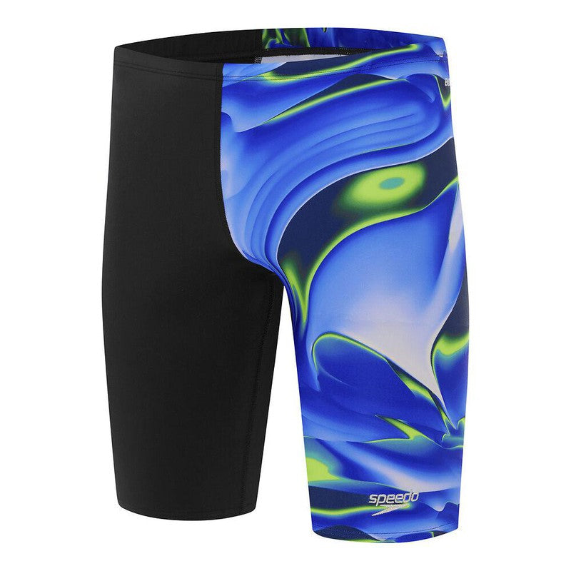 Speedo Mens Allover Digital Jammer-Swimwear-Speedo-AU12 | GB32-Black/Cobalt/Bolt-Ashlee Grace Activewear & Swimwear Online