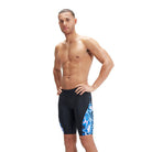 Speedo Mens Allover V-Cut Jammer-Swimwear-Speedo-AU6 | GB26-Black/True Cobalt/Cobalt Pop/Bondi Blue/Indigo Glow-8-00357715887-Ashlee Grace Activewear & Swimwear Online