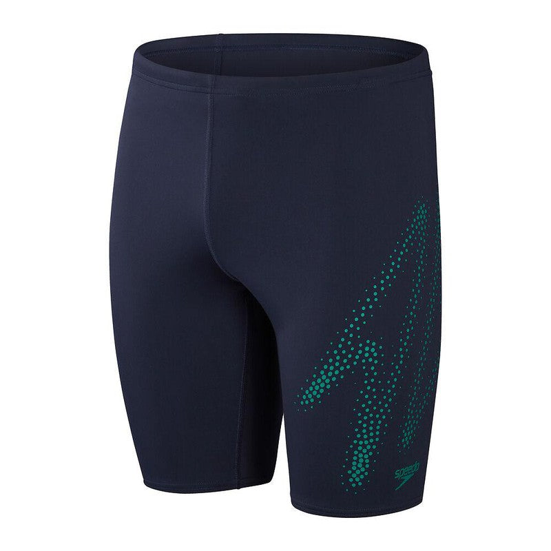 Speedo Mens Boom Placement Jammer-Swimwear-Speedo-AU8 | GB28-True Navy/Jungle Green-8-00302115574-Ashlee Grace Activewear & Swimwear Online