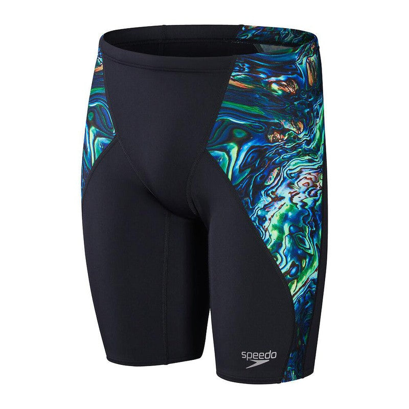 Speedo Mens Digi Placement V-Cut Jammer-Swimwear-Speedo-AU6 | GB26-Black/Cobalt Pop/Green Glow-8-1085115890-Ashlee Grace Activewear & Swimwear Online