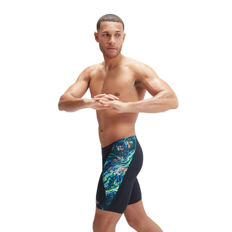 Speedo Mens Digi Placement V-Cut Jammer-Swimwear-Speedo-AU6 | GB26-Black/Cobalt Pop/Green Glow-8-1085115890-Ashlee Grace Activewear & Swimwear Online