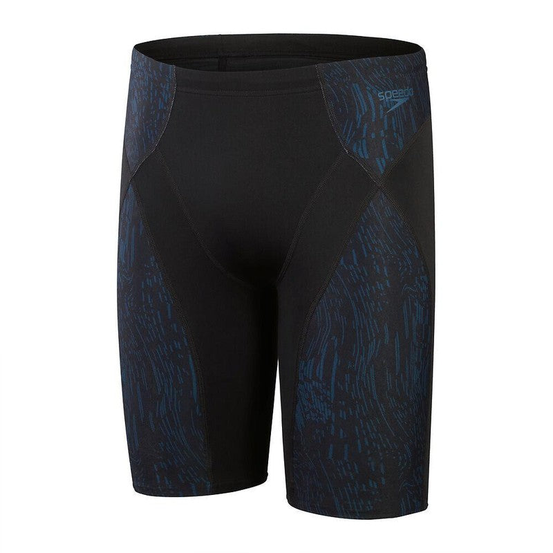 Speedo Mens Eco End+ Max Compression Jammer-Swimwear-Speedo-AU6 | GB26-Black/Dark Teal-8-00374116837-Ashlee Grace Activewear & Swimwear Online