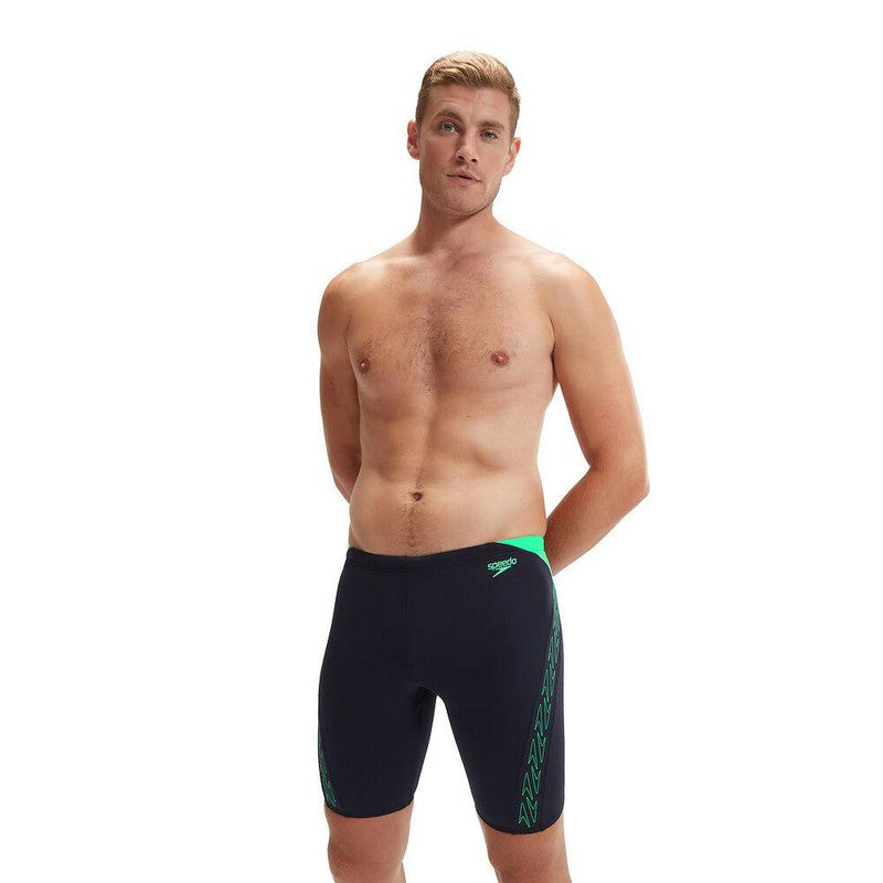 Speedo Mens Hyperboom Splice Jammer-Swimwear-Speedo-AU6| GB26-Black/Dove Grey-Ashlee Grace Activewear & Swimwear Online