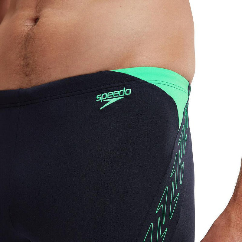 Speedo Mens Hyperboom Splice Jammer-Swimwear-Speedo-AU6| GB26-Black/Dove Grey-Ashlee Grace Activewear & Swimwear Online