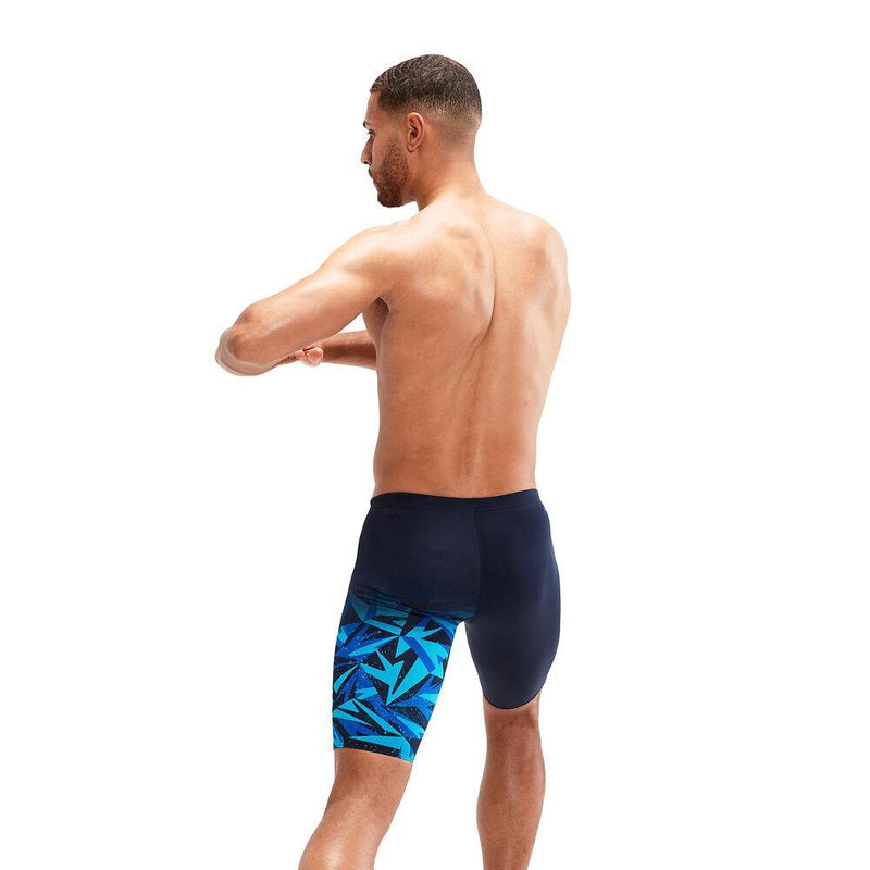 Speedo Mens Hyperboom V-Cut Jammer-Swimwear-Speedo-AU6 | GB26-True Navy/Blue Flame/Pool-8-09735H133-Ashlee Grace Activewear & Swimwear Online