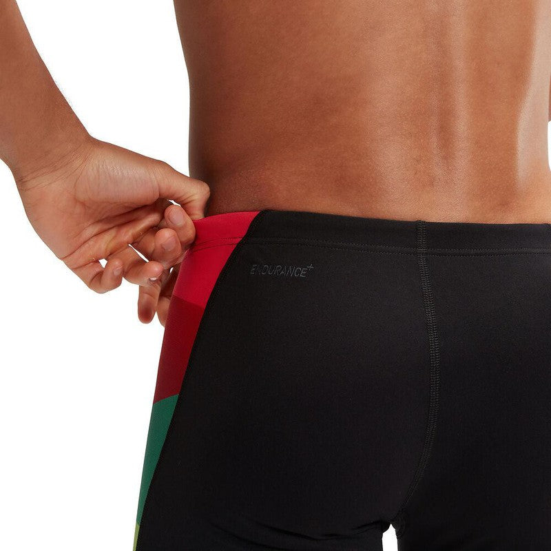 Speedo Mens Placement Digital V-Cut Jammer-Swimwear-Speedo-AU6 | GB26-Black/Sweet Purple/Harlequin Green/Watermelon-Ashlee Grace Activewear & Swimwear Online