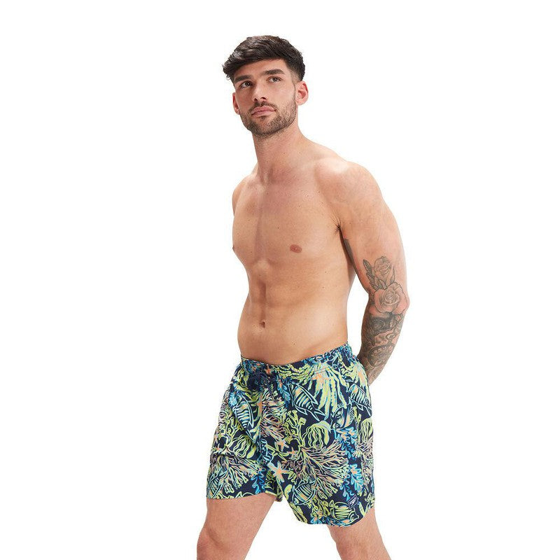 Speedo Mens Printed Redondo Edge Volley 14"-Swimwear-Speedo-XS-Pool-8-00333015660-Ashlee Grace Activewear & Swimwear Online