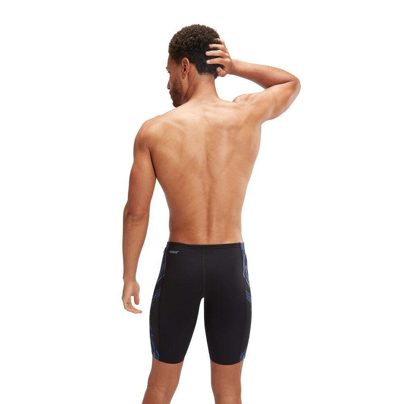 Speedo Mens Tech Panel Jammer-Swimwear-Speedo-AU6 | GB26-Black/Curious Blue/True Cobalt-8-00303416840-Ashlee Grace Activewear & Swimwear Online