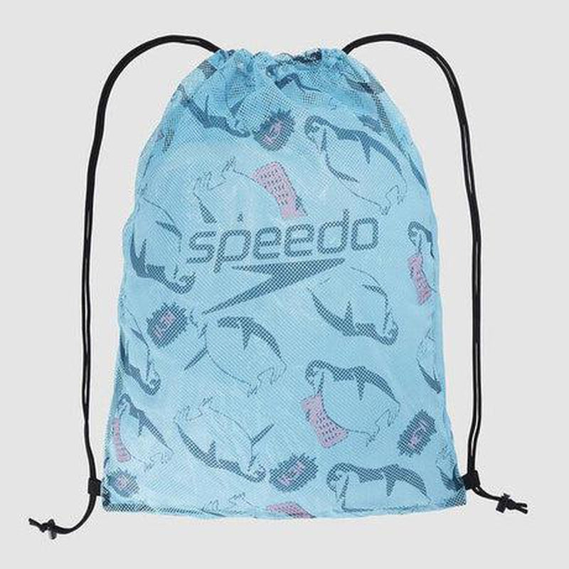Speedo Printed Mesh Bag-Bag-Speedo-Light Adriatic/Nordic Teal/Flamingo Pink-Ashlee Grace Activewear & Swimwear Online