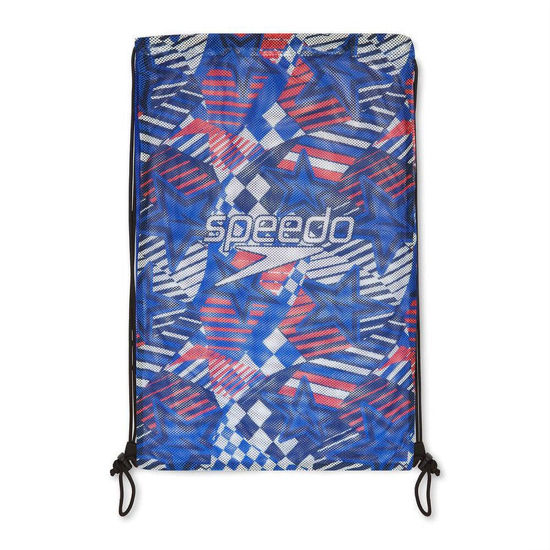 Speedo Printed Mesh Bag-Bag-Speedo-Red/White/Blue-Ashlee Grace Activewear & Swimwear Online