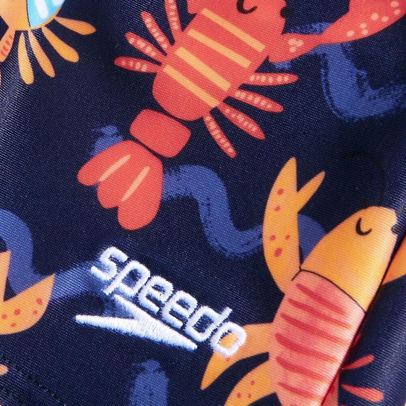 Speedo Toddler Boys Digital Allover Aquashort-Swimwear-Speedo-2-Pure Blue/Sweet Apricot/Watermelon-Ashlee Grace Activewear & Swimwear Online