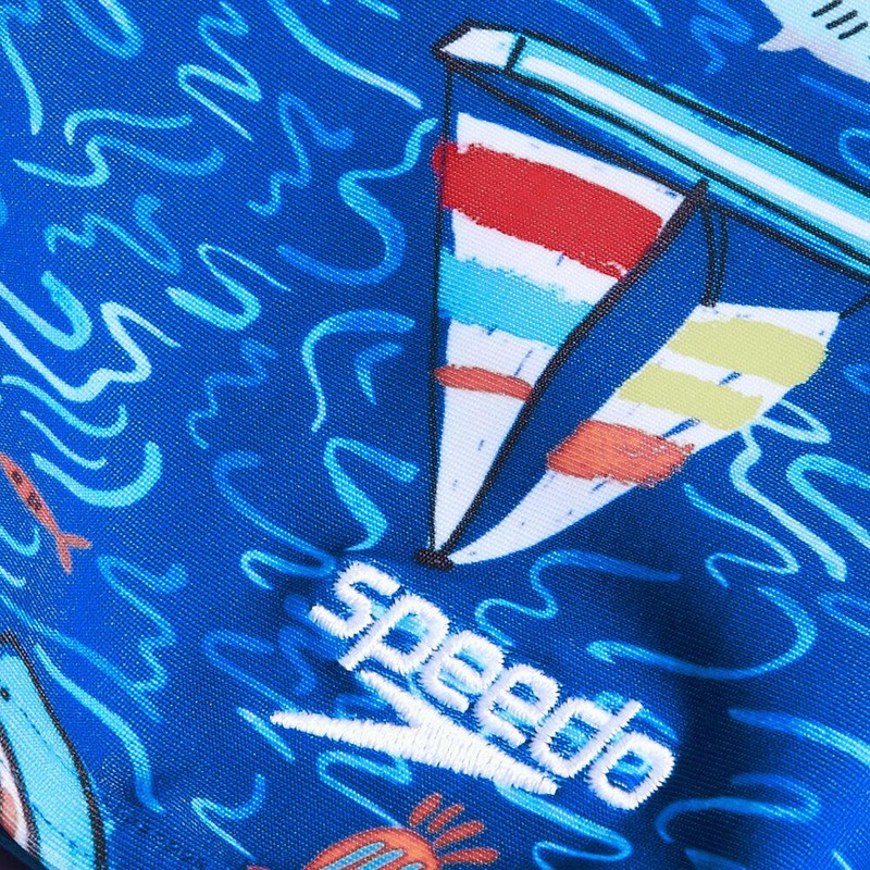 Speedo Toddler Boys Digital Allover Jammer-Swimwear-Speedo-3-True Cobalt/White-Ashlee Grace Activewear & Swimwear Online