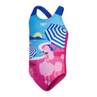 Speedo Toddler Girls Digital Printed Swimsuit-Swimwear-Speedo-2-Bloominous Pink/Picton Blue-Ashlee Grace Activewear & Swimwear Online