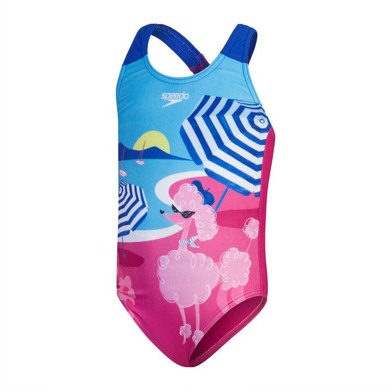 Speedo Toddler Girls Digital Printed Swimsuit-Swimwear-Speedo-2-Bloominous Pink/Picton Blue-Ashlee Grace Activewear & Swimwear Online