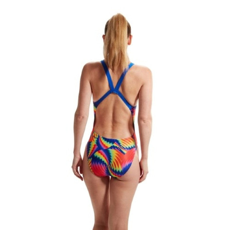 Speedo Womens Allover Digital Leaderback-Swimwear-Speedo-AU4 | GB28.-Watermelon/Flare Pink/Mandarin Peel-8/00317316784-Ashlee Grace Activewear & Swimwear Online