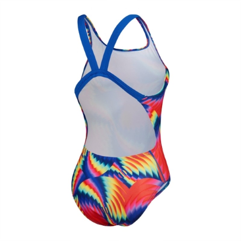 Speedo Womens Allover Digital Leaderback-Swimwear-Speedo-AU4 | GB28.-Watermelon/Flare Pink/Mandarin Peel-8/00317316784-Ashlee Grace Activewear & Swimwear Online