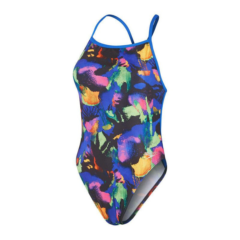 Speedo Womens Allover Digital V-Back-Swimwear-Speedo-AU6 | GB30-Black/Indigo Glow/Orchid Shine/Mango/Green Glow-8-1284315866-Ashlee Grace Activewear & Swimwear Online