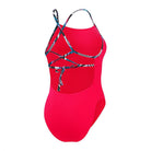 Speedo Womens Solid Lattice Tie Back-Swimwear-Speedo-AU4 | GB28-Watermelon-Ashlee Grace Activewear & Swimwear Online
