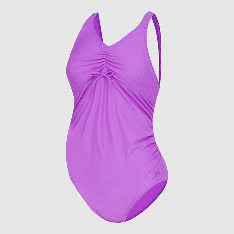 Speedo Womens U-Back Maternity One Piece-Swimwear-Speedo-S-Purple-Ashlee Grace Activewear & Swimwear Online