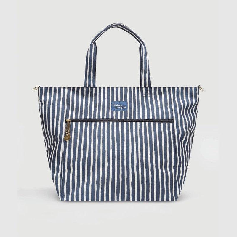 The Friday People | Carryall Tote-Lunch Boxes & Totes-The Friday People-Pacific Stripe-Large-Ashlee Grace Activewear & Swimwear Online