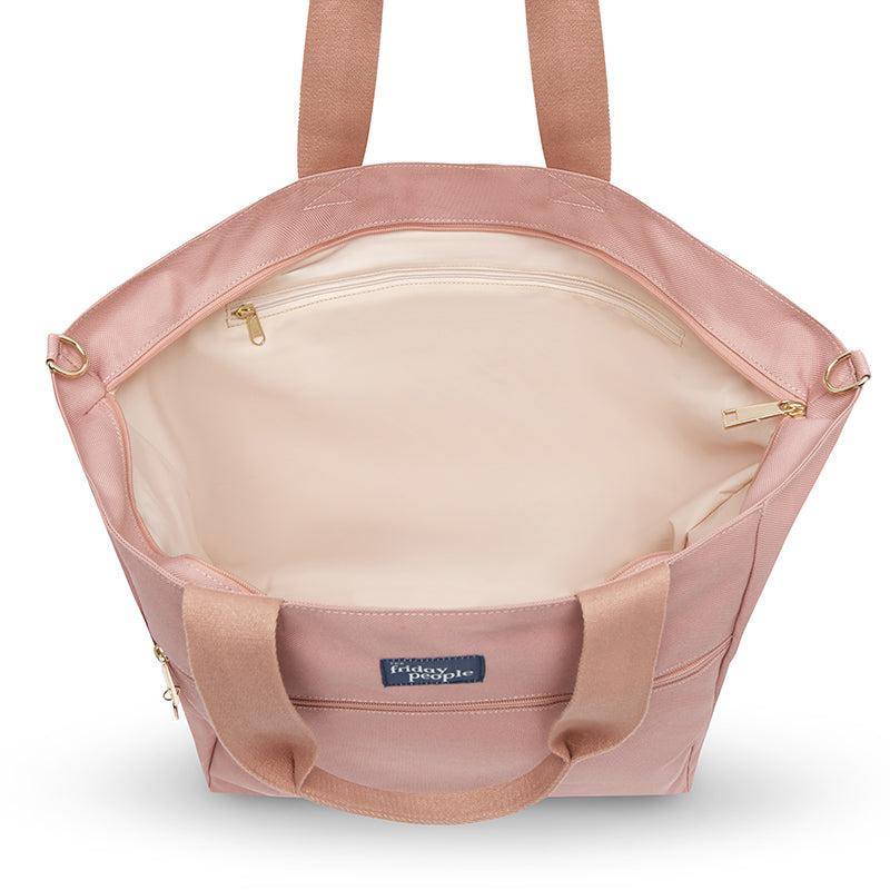 The Friday People | Carryall Tote-Lunch Boxes & Totes-The Friday People-Dusky Pink-Large-Ashlee Grace Activewear & Swimwear Online