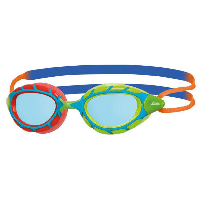 Zoggs Predator Junior Goggles-Child Swimming Aids-Zoggs-Blue/Red/Tint Blue-Ashlee Grace Activewear & Swimwear Online